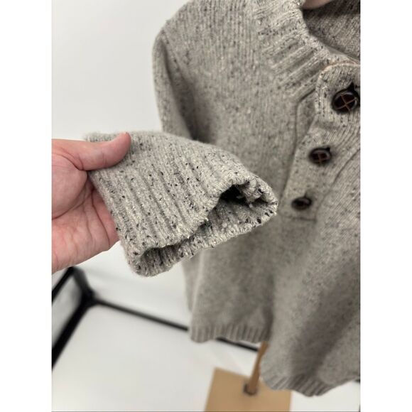 UNTUCKit Vangone Sweater Mens Size Large Lambswool Blend Gray Pullover Mock Neck - Picture 8 of 11